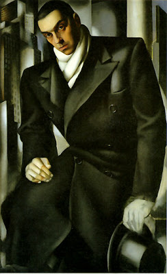"Unfinished Male Portrait" (Tadeusz Lempicki), 1928. Unnumbered lithograph. 78.5 x 58.5 cm.