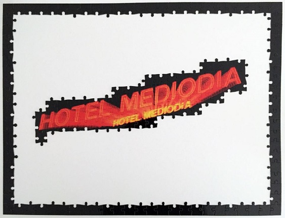 "HOTEL MEDIODÍA", 2019, Puzzle of 500 pieces, 45,7 x 61 cm, digital print on cardboard.
Edition 1/3 + AP