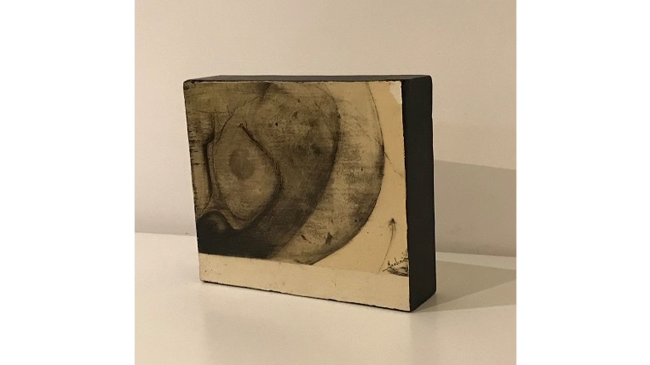 S/T, 1975. Técnica mixta, cartón pegado a madera.
