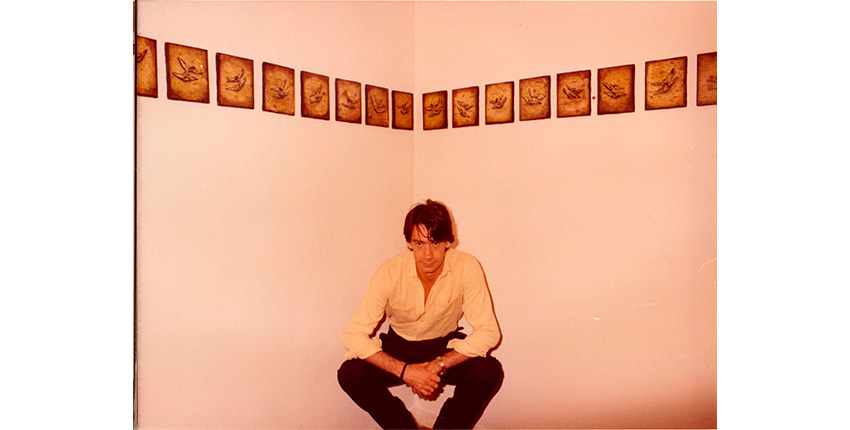 Joaquín Mouliaá, 1979, en la Galería Vandrés.