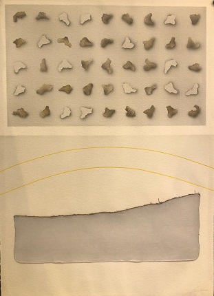 Título desconocido, 1978, dibujo collage sobre papel, 72,2 x 101 cm