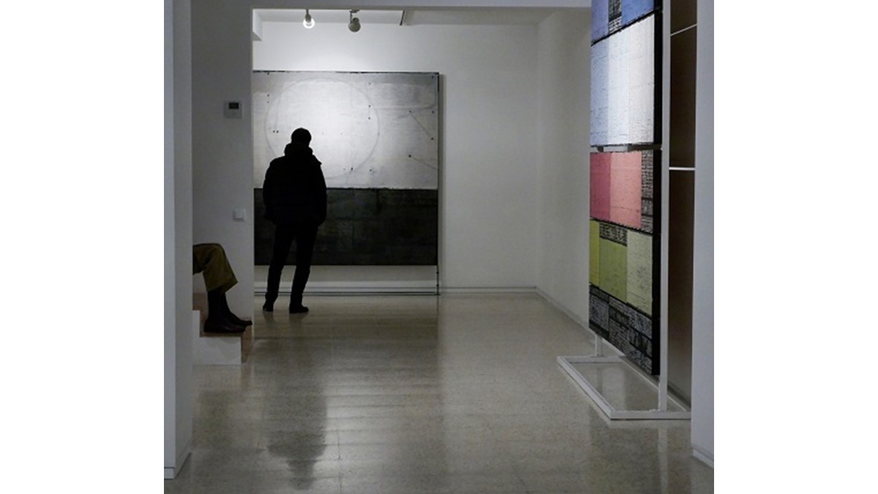 Installation view " Chromatic Archives. Recent Work by Enrique Brinkmann" at Freijo Gallery, 2020.