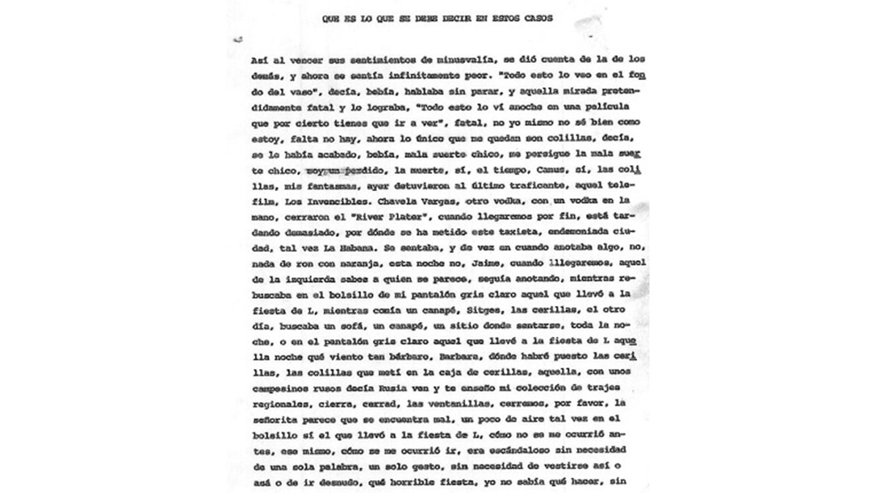 "Qué es lo que se debe decir en estos casos".