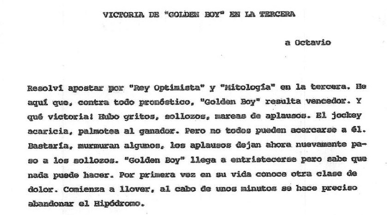 "Victoria de 'Golden Boy' en la tercera". Documento original.