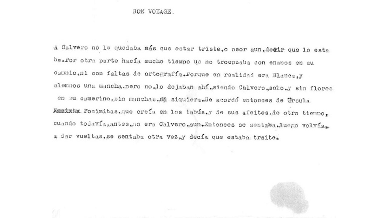 "Bon Voyage". Original document.