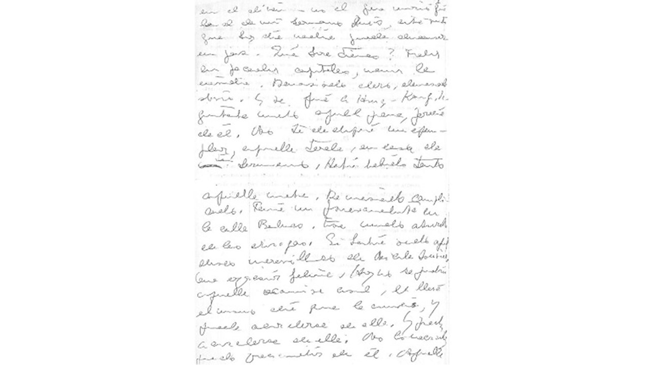 Handwritten text. Original document.