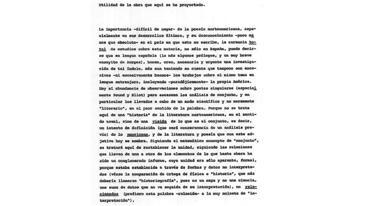 "Utilidad de la obra que aquí se ha proyectado".