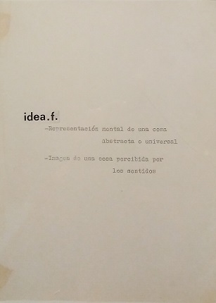 Bartolomé Ferrando, maqueta original de TEXTO POÉTICO, 1989. Collage y máquina de escribir sobre cuartilla de papel. 21,5 x 16,7 cm.
