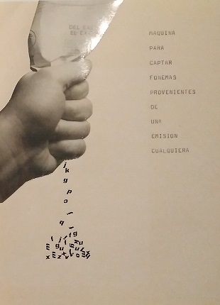 Bartolomé Ferrando, maqueta original de TEXTO POÉTICO, 1989. Collage y máquina de escribir sobre cuartilla de papel. 21,5 x 16,7 cm.