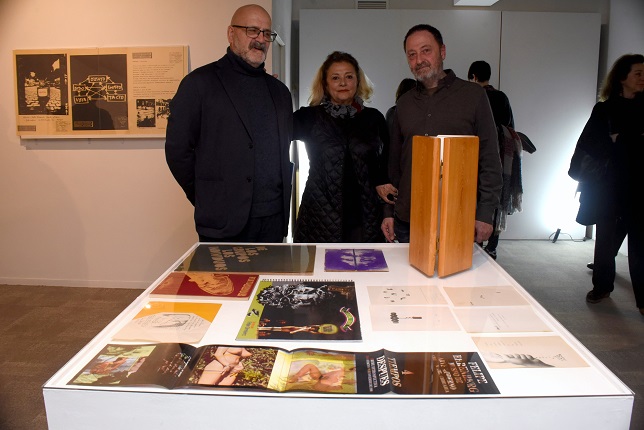 Fotografía de Horacio Fernández, Angustias Freijo y Antonio Alcaraz en la inauguración. 
©Javier Carrascosa