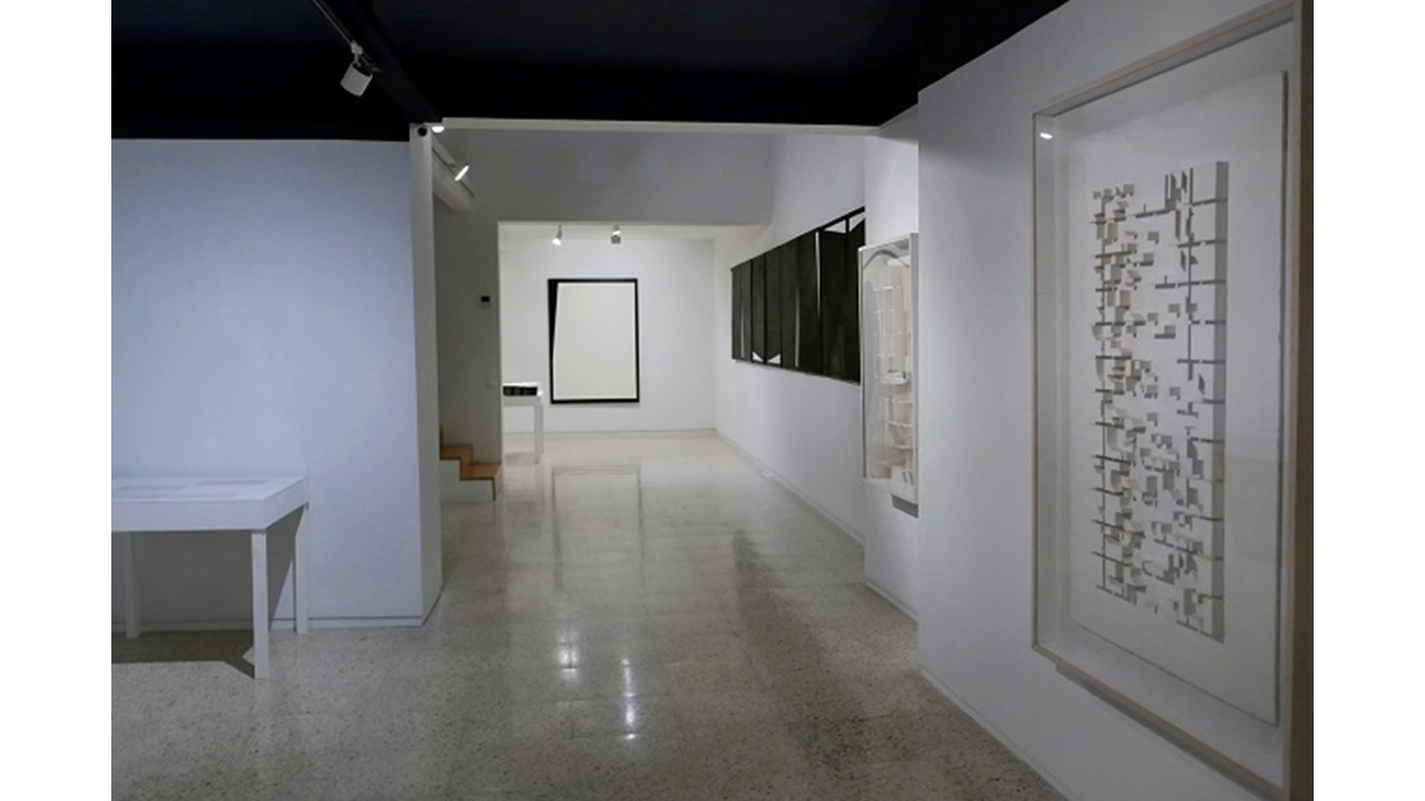 Installation view. Elena Asins' exhibition "Horizons" at Freijo Gallery , 2020.