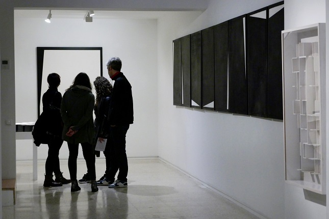 Image of the opening of the exhibition.