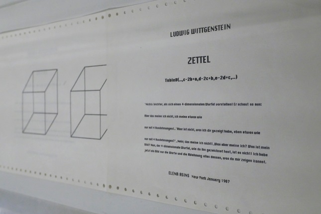ZETTEL. LUDWIG WITTGENSTEIN. Table V (…, c-2b+a, d-2c+ b, e-2d+c, …) New York January 1987.