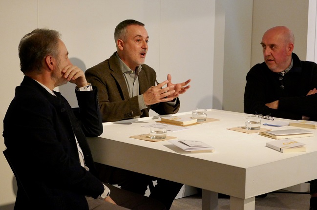 Presentation of the book "The Notational Shift". José Iges, Manuel Olveira and Fernando Castro.