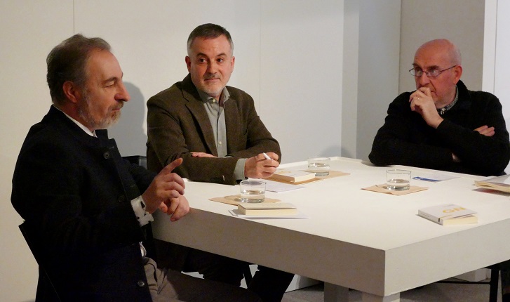 Presentation of the book "The Notational Shift". José Iges, Manuel Olveira and Fernando Castro.