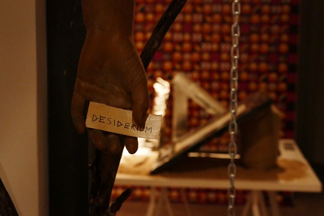 Detail of the sculptural installation "Desiderium", 2020.