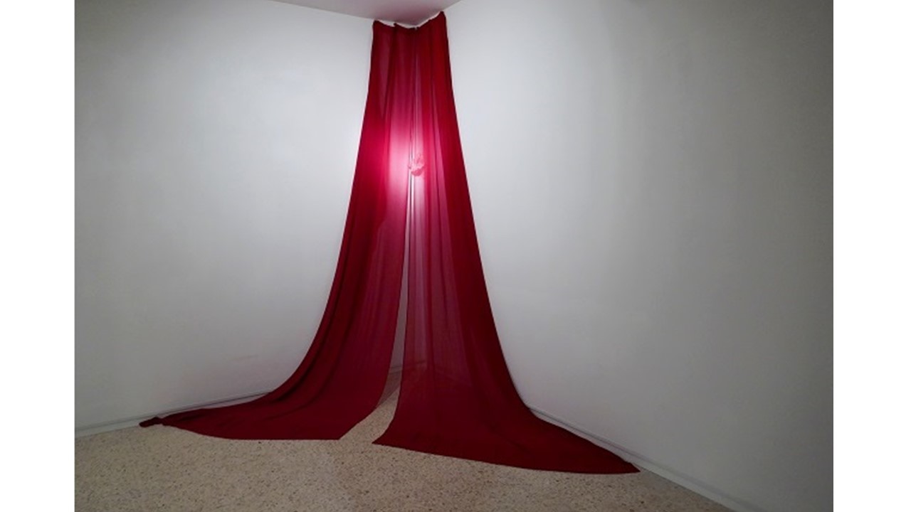 "Untitled (The Wound)", 2020. Installation. 
 Variable measures, of approximately 280 x 200 x 200 cm.