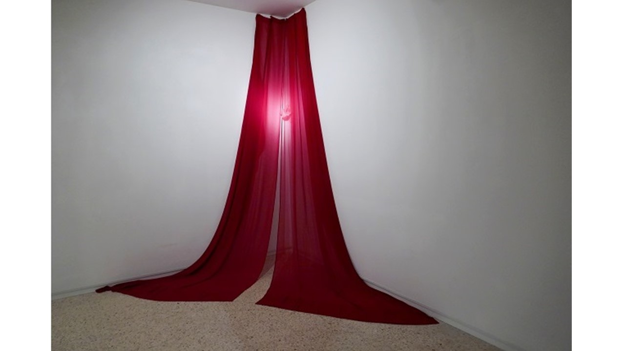 "Untitled (The Wound)", 2020. Installation. 
 Variable measures, of approximately 280 x 200 x 200 cm.