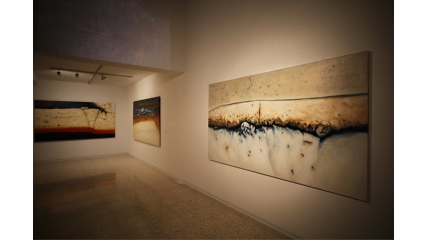 Installation view of the exhibition "Archaeology of Color" 2019 at Freijo Gallery.
