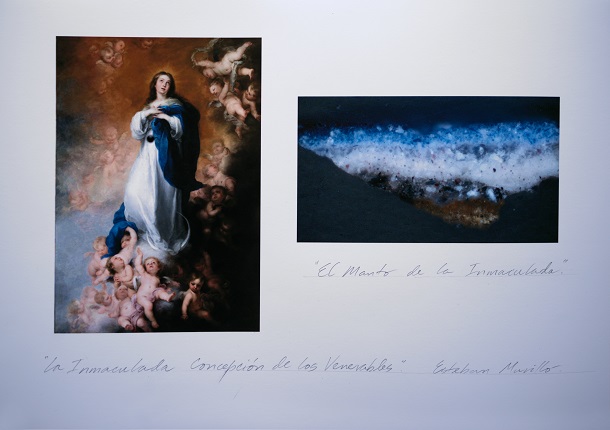 Work-document of "Study of Pictorial Anatomy: "The Immaculate Conception of the Venerables". The Mantle of the Immaculate Conception", 2019.
