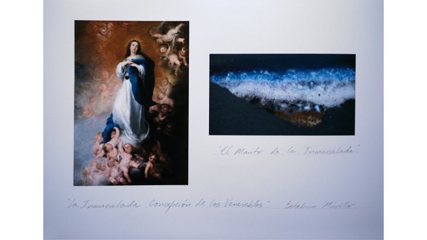Obra-documento de “La Inmaculada Concepción de los Venerables”. "El manto de la Inmaculada", 2019.