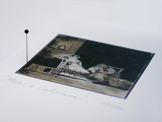 Detail of work-document of "The Floor of the Maja and the Celestina" from the "Archaeology of Color" series, 2020.