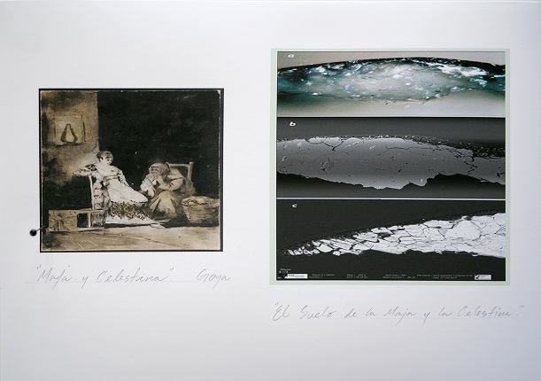 Work-document of "The Floor of the Maja and the Celestina" from the "Archaeology of Color" series, 2020.