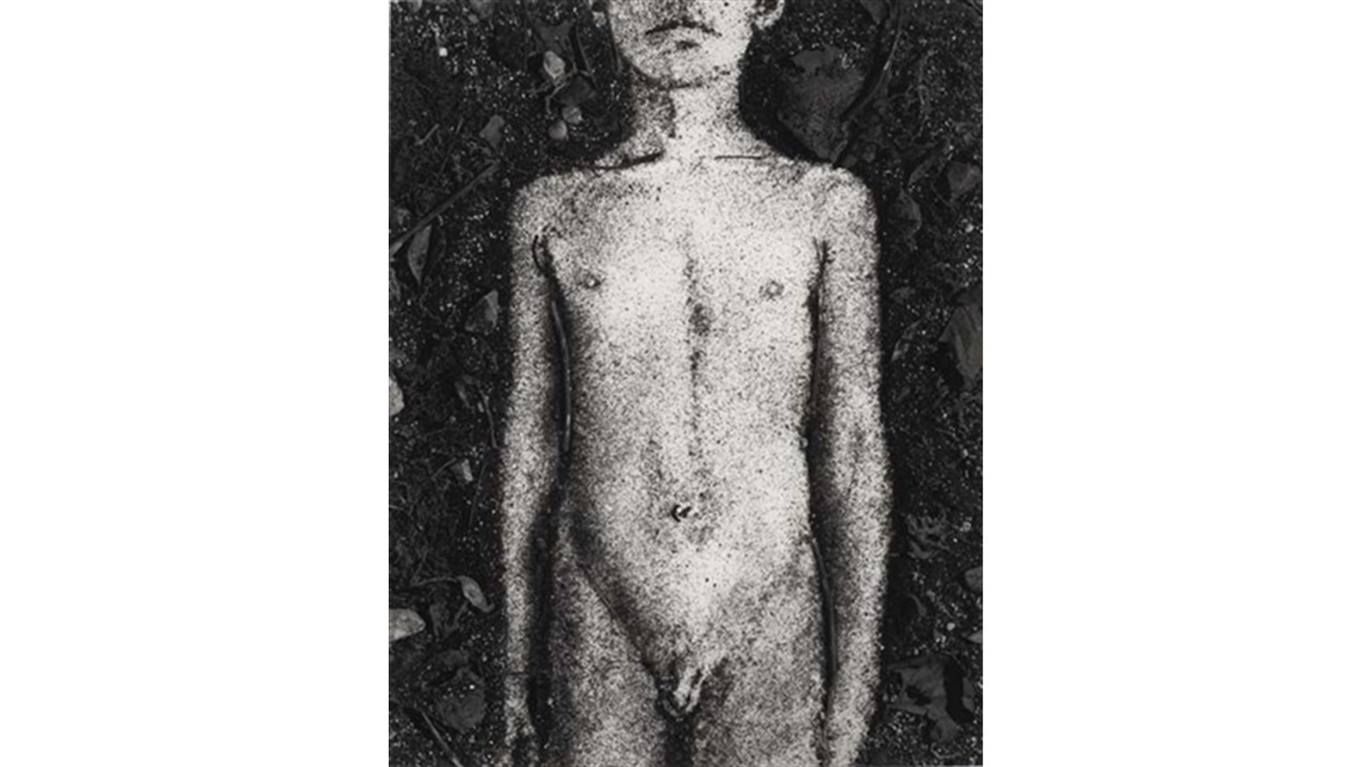 Vik Muniz. Brazilian artist represented by Galería Elba Benítez. "Youth (Gaspar)", 1998. Silver gelatin print. Ed. 4/5. 132 x 104 cm. "Latin American Metaphors" exhibition.