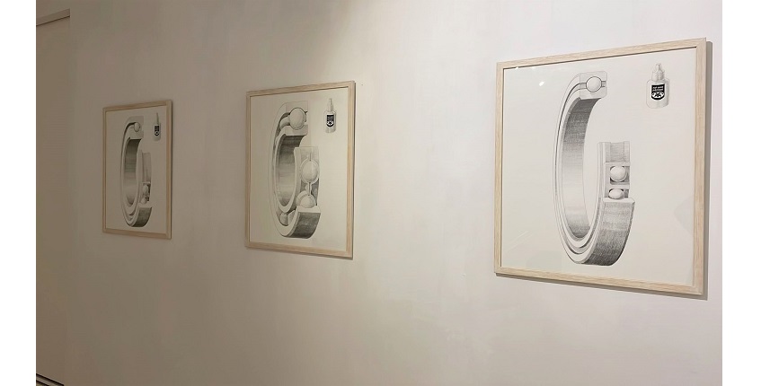 Vista de la exposición JAHD Throwaback" de José Antonio Hernández-Diaz  en Galería Freijo en colaboración con Estrany-de la Mota.