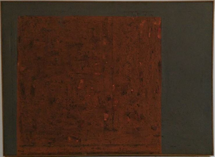 Vicente Rojo. "Pintura 11- 62", 1962. Óleo sobre lienzo. 82 x 111 cm