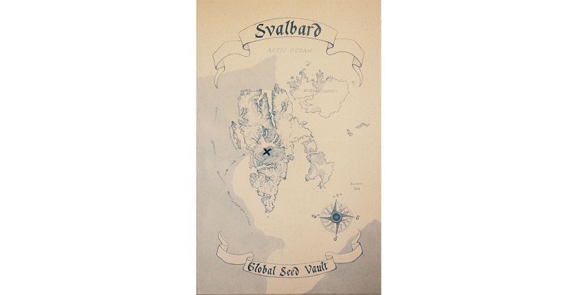 Lucía Madriz, "Svalbard", 2018. Acylic on canvas. 90 x 55 cm.