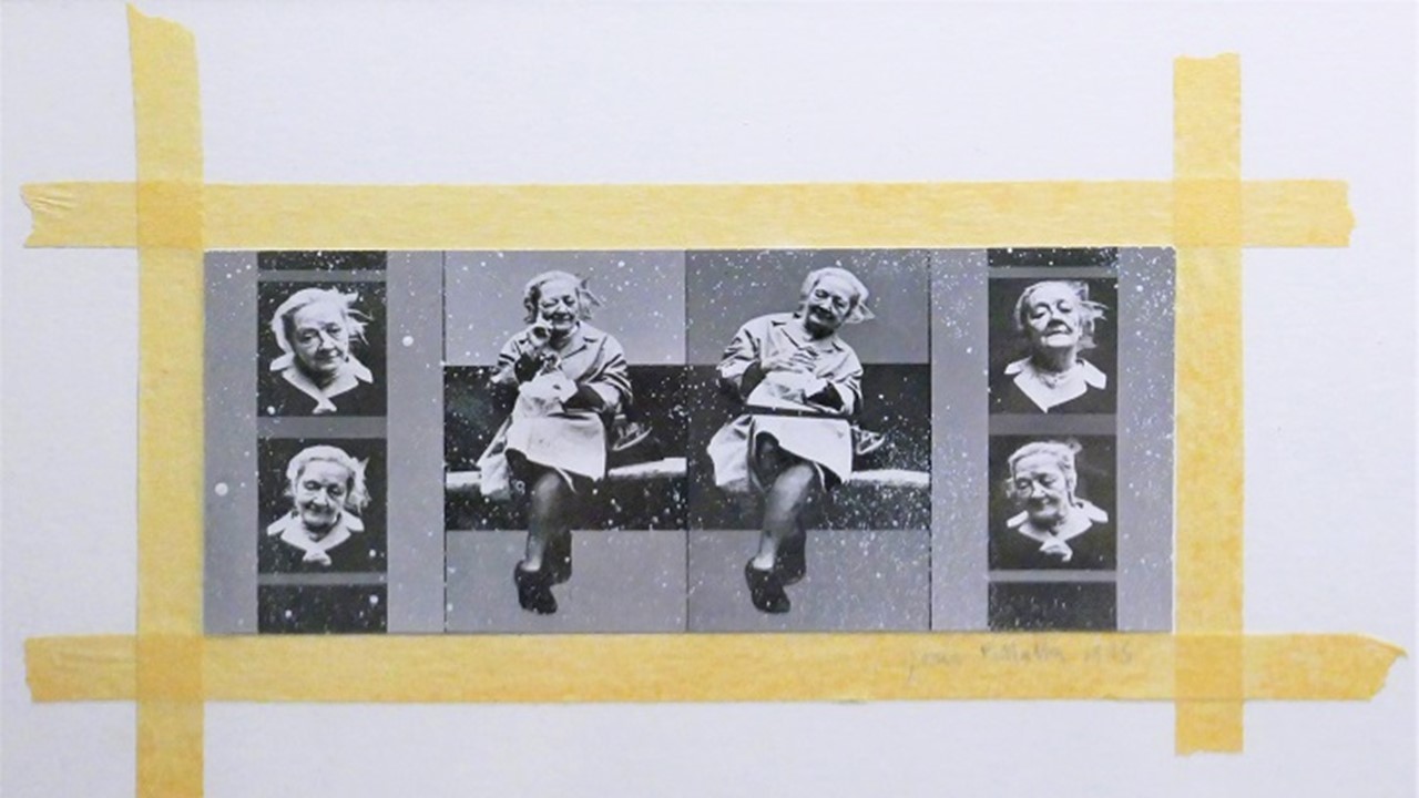 "Documento básico", 1975. Técnica mixta. 21,5 x 32 cm. "Tangible e intangible", 2021.