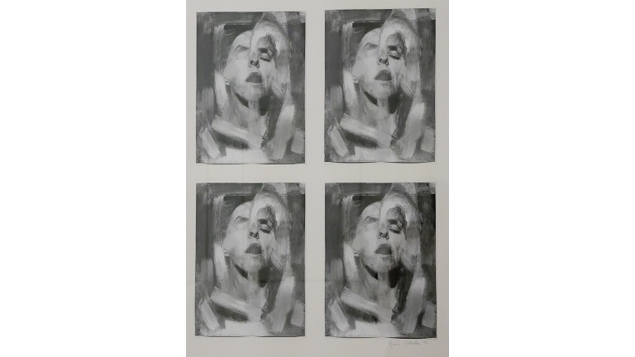 "Documento básico", 1976. Técnica mixta. 68 x 53,5 cm. "Tangible e intangible", 2021.