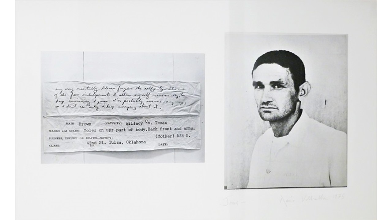 "Jones [Basic document]", 1975. Mixed media. 40,5 x 64,5 cm.