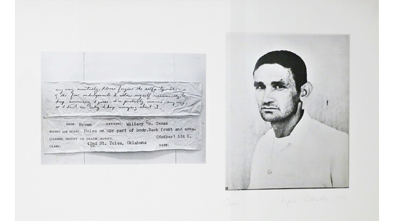 "Jones [Documento básico]", 1975. Técnica mixta.
40,5 x 64,5 cm.