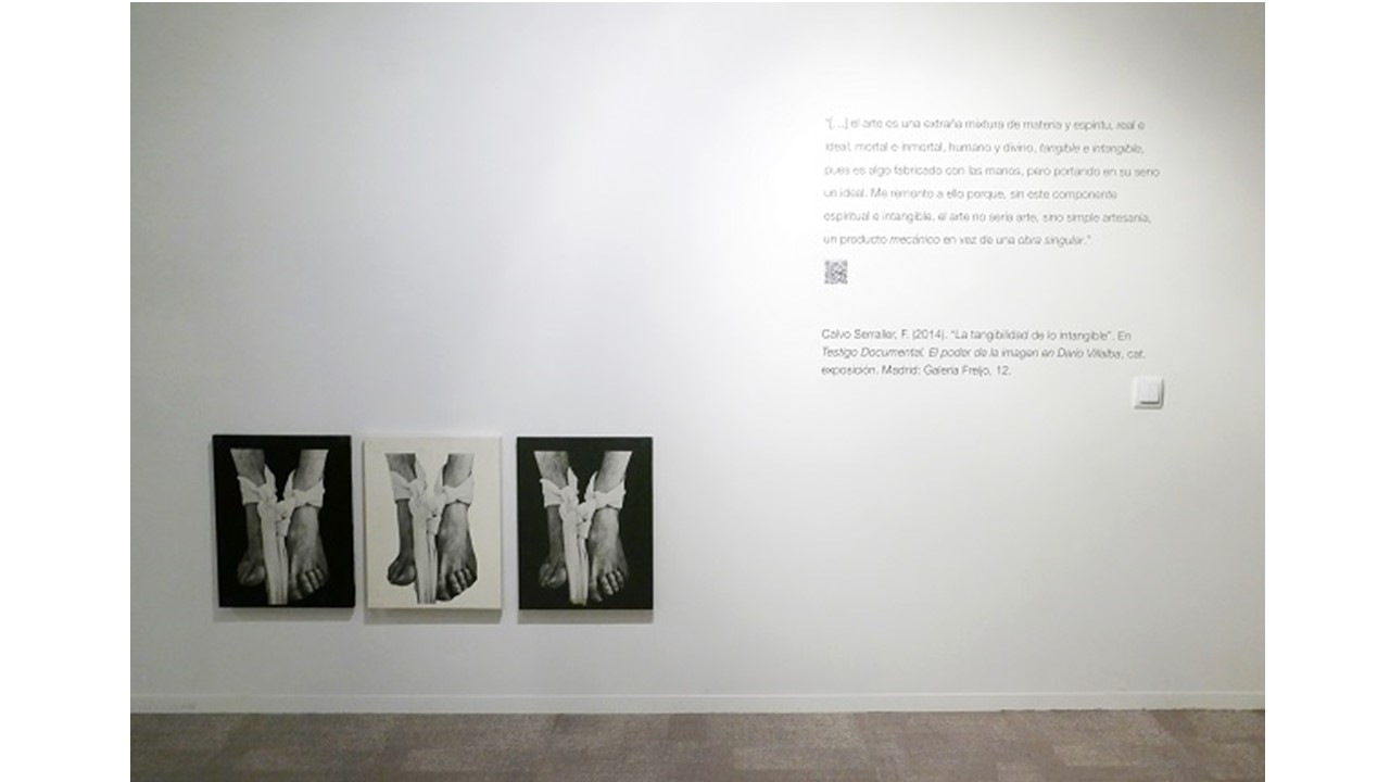 Installation view Darío Villalba's "Tangible and Intangible" exhibition at Freijo Gallery 2021.