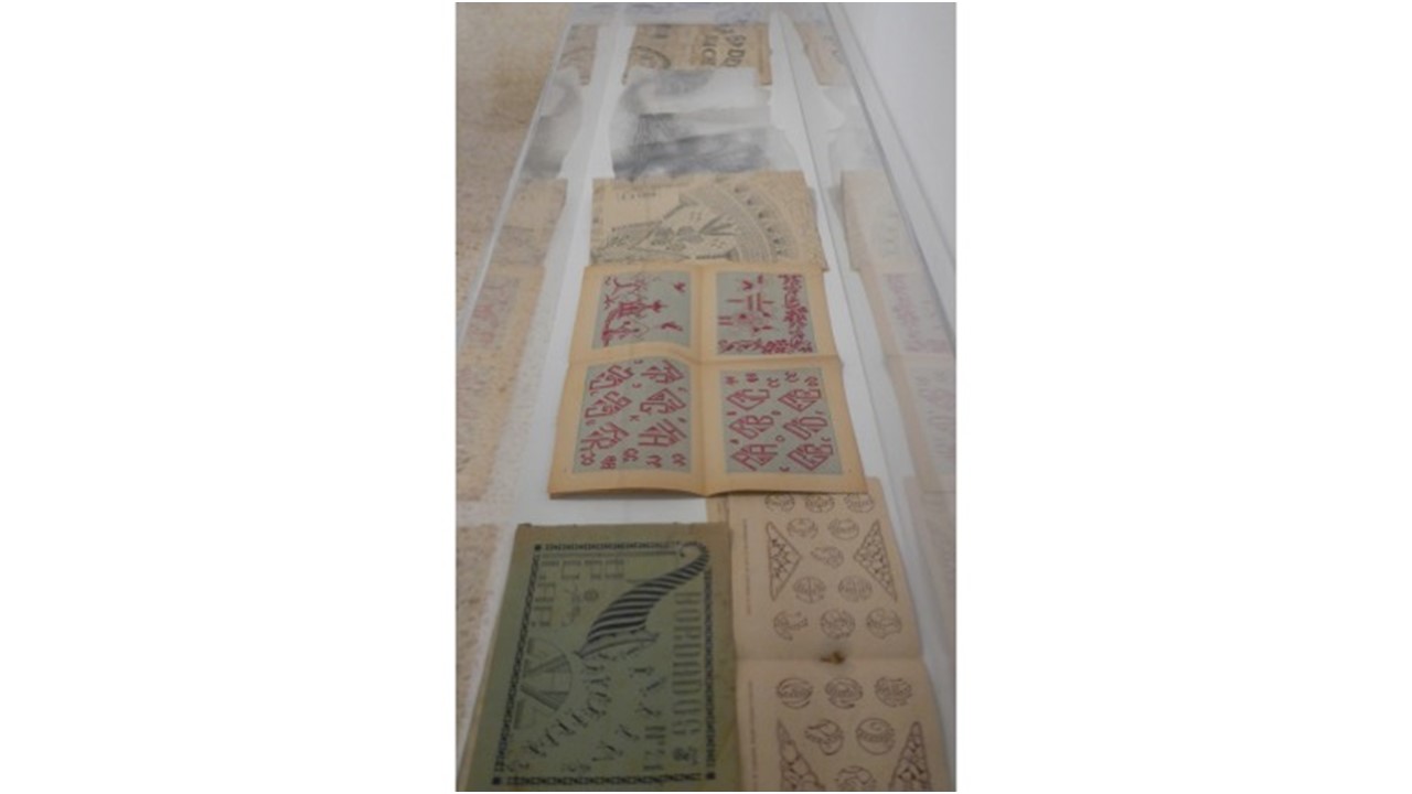 Installation view of the exhibition "Needlework (1974-1980) " by Ángela García Codoñer.