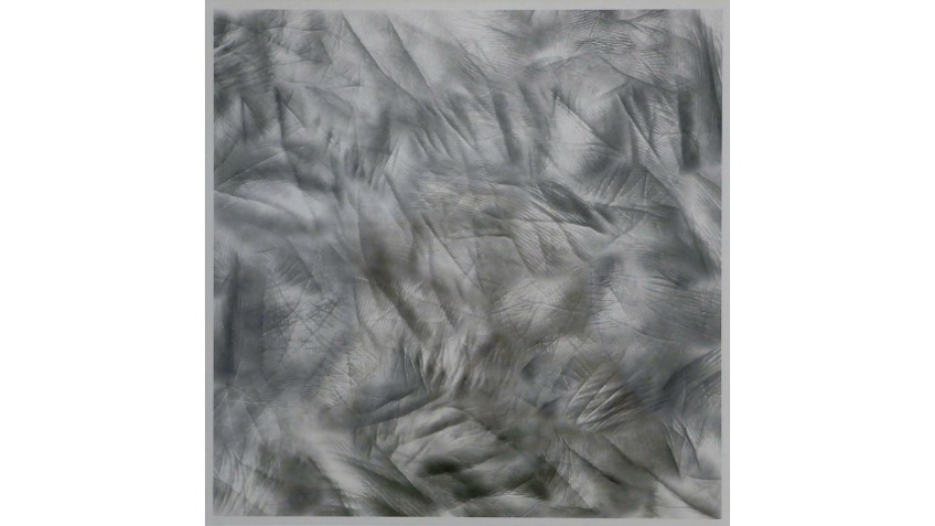 Daniel Canogar. "Lifelines", 2001. Editada por EXIT. 26 x 26 cm. Huellas digitales de la palma de la mano.