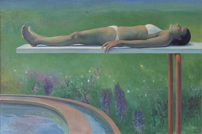 "The Trampoline", 1980. Oil on canvas. 97 x 146 cm.