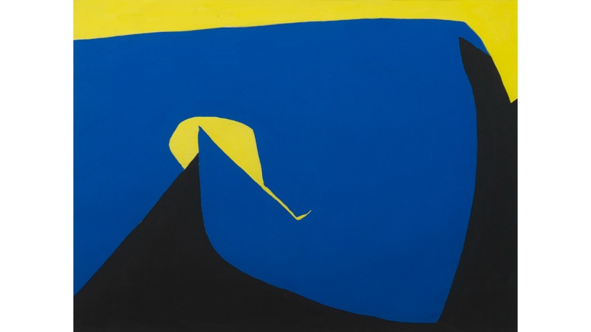 EQUIPO 57. "Interactividad Cine", 1957. Gouache sobre papel. 33,7 x 45,5 cm.