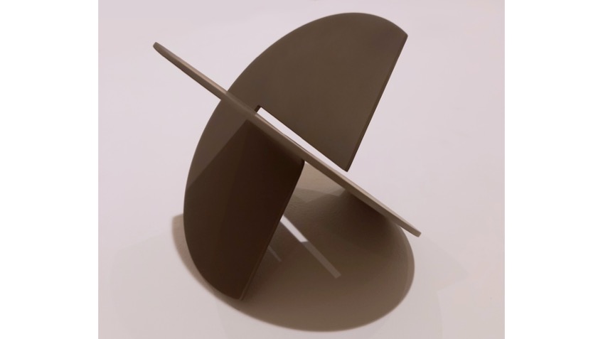 "Vaivén 4", 2017. Stainless steel. Diameter: 24 cm