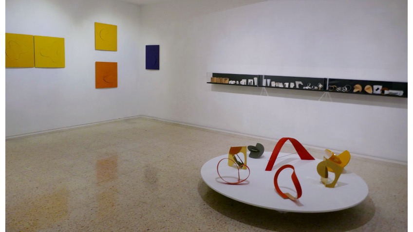 Installation view  of the exhibition "Juan Cuenca, A Story of Many Dimensions" at Freijo Gallery, 2022.