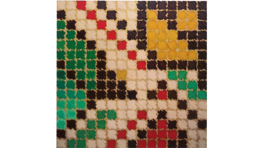 Ángela García Codoñer. "Needlework" series. 1979. 150 x 150 cm.