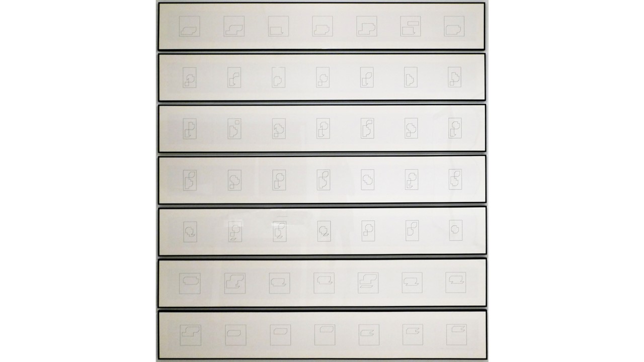 Elena Asins. "3 in 3 Perspective Scale..."1989.