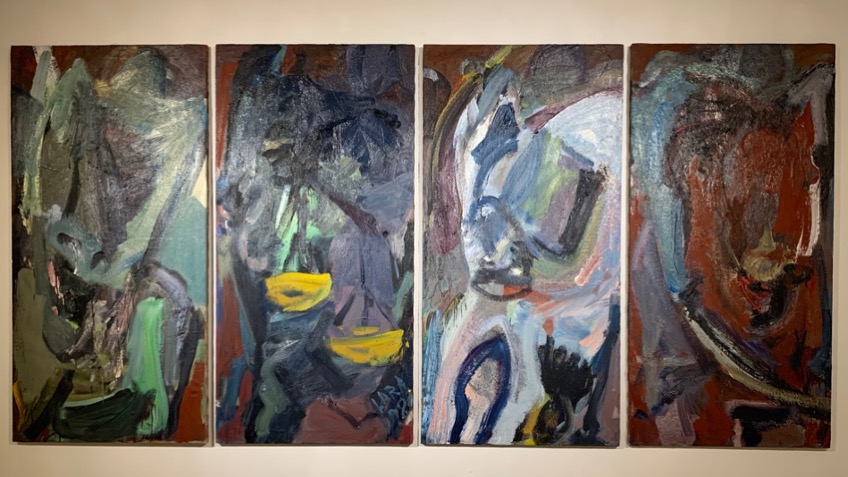 "Los cuatro jinetes de la Apocalipsis", 1987. 104 x 70 cm c/u.