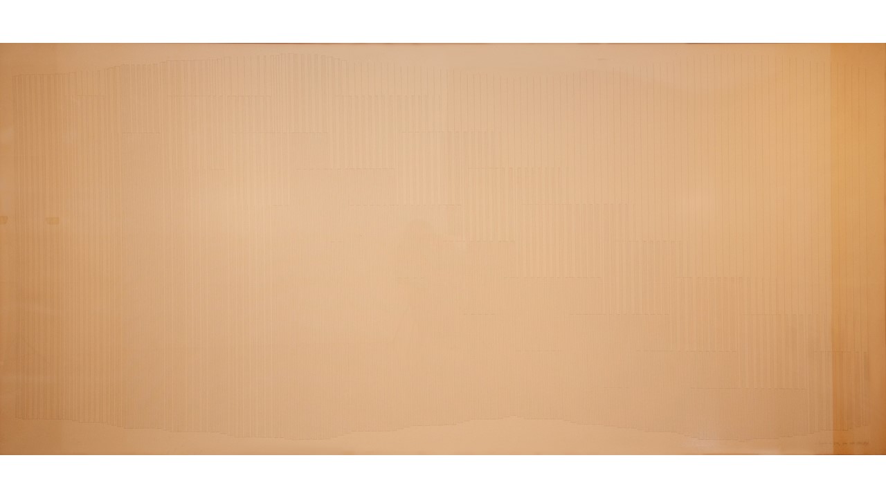 E. Asins. "Fragmento de D 24 6", 1980. 156 x 330 cm