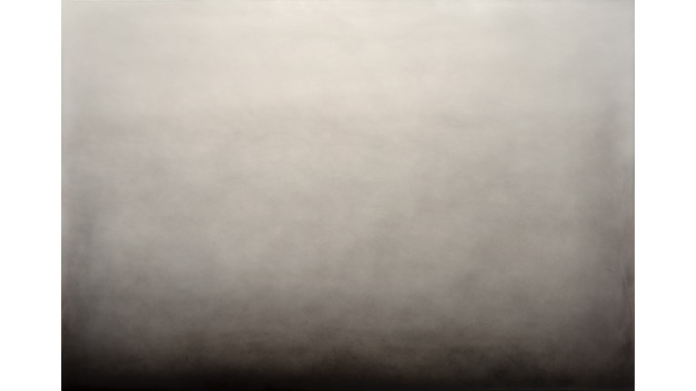Luis Felipe Ortega. "Sin título (Aproximaciones a la noción del silencio en Conrad) I", 2022. Grafito sobre madera. 96 x 140 cm