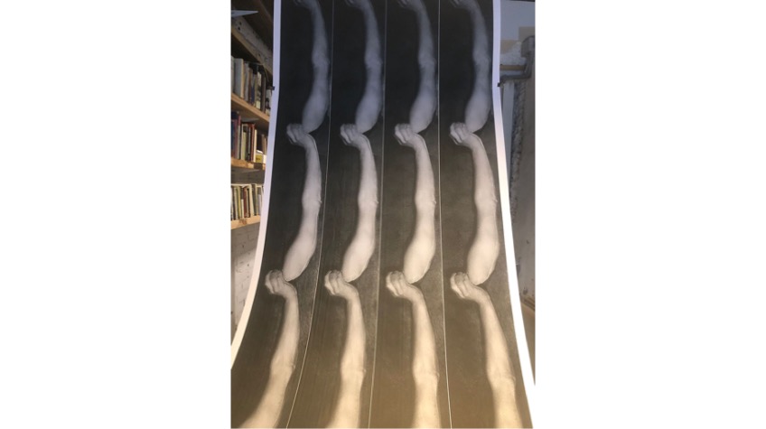 Special edition "Ockham's Razor", by Ramón Mateos. Leporello, printed in a single piece of 669 cm. Closed 18 x 25 cm. Edited by Nadie Nunca Nada No for Freijo Gallery, 2021.