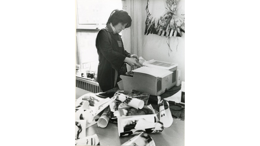 Marisa González en la Corcoran School of the Arts & Design, Washington D.C. 1975.