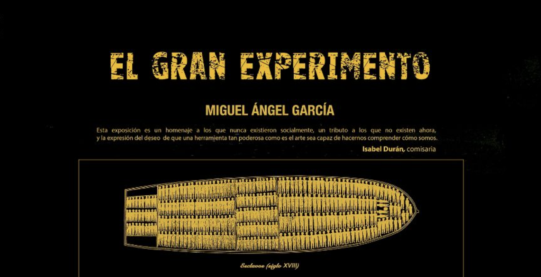 The exhibition " El gran experimento" by Miguel Angel García was inaugurated at the National Museum of Anthropology.